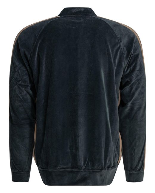 Needles Blue Track Cotton Polyester Sweatshirt