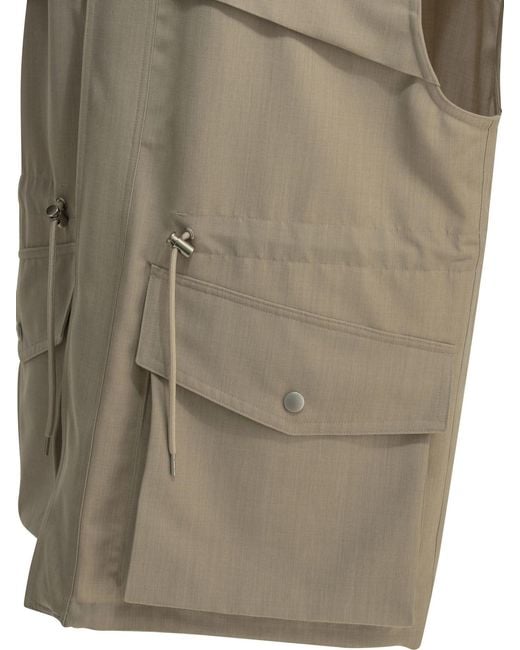 Auralee Natural Max Sleeveless Jacket