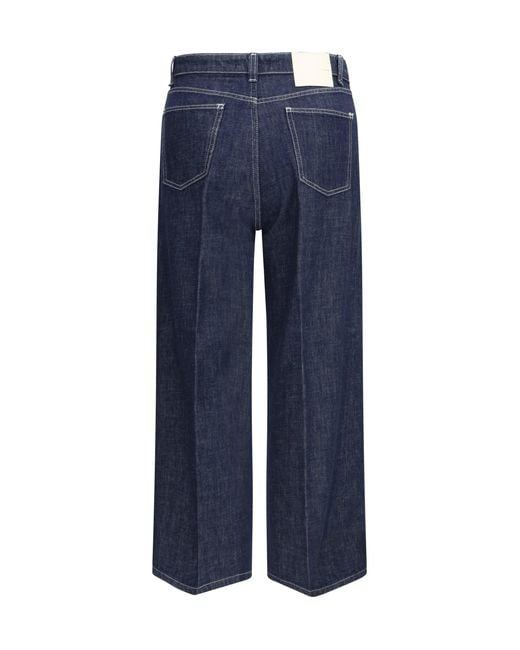Cruna Blue Wide-Leg Jeans