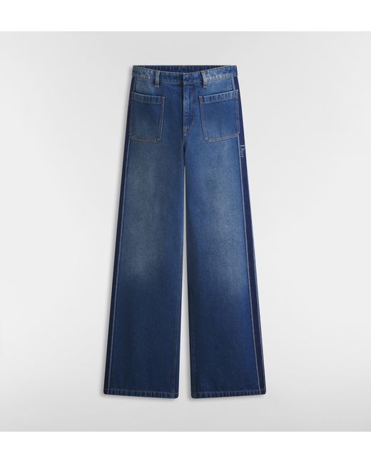 Dior Blue High Waist Flared Jeans