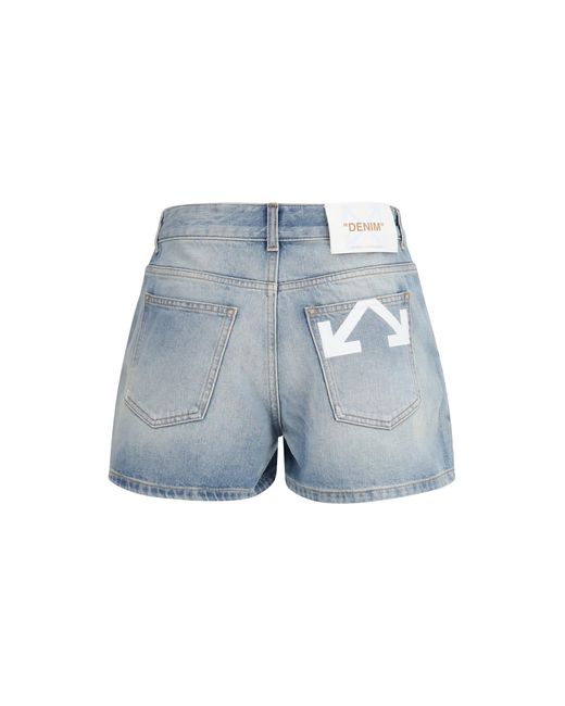 Off-White c/o Virgil Abloh Blue Doll Denim Shorts