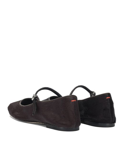 Aeyde Black "Uma" Mary Jane Ballet Flats