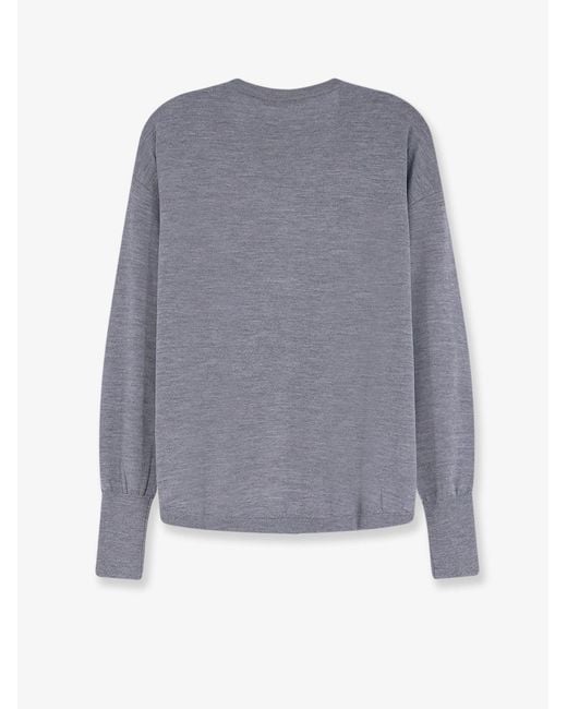 Aspesi Gray Virgin Wool Sweater