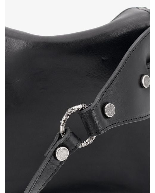 Enfants Riches Deprimes Black Leather Shoulder Bag for men
