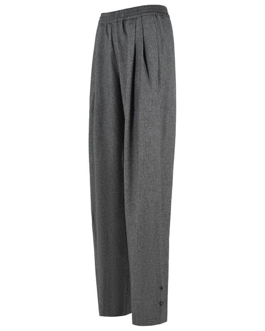 ANDAMANE Gray 'Renee' Polyester Pants