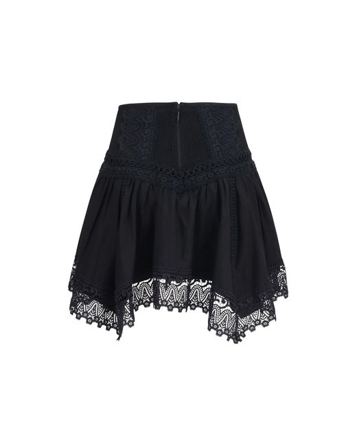 Charo Ruiz Black Skirt Taléa Sangallo Lace