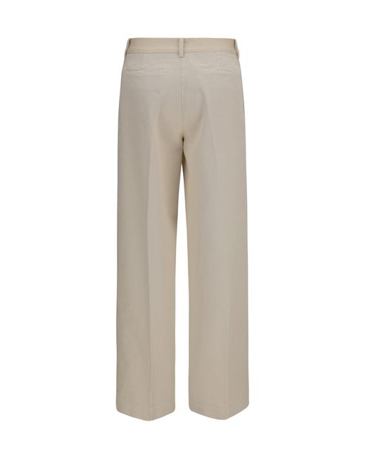 Forte_forte Gray Cotton Chino Pants Seta