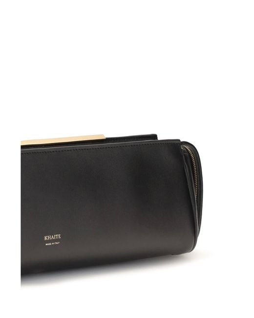 Khaite White Clutch Evening Leather