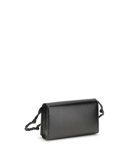 Jil Sander White Wallet Tangle Calf Leather