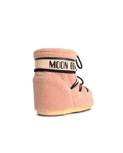 Moonboot Pink Faux Fur Boot