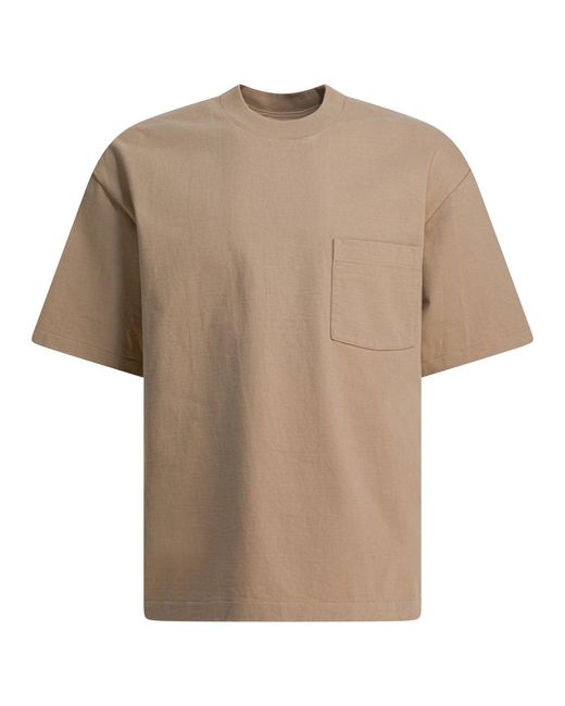 Auralee Natural Cotton T-shirt T-shirts Beige for men