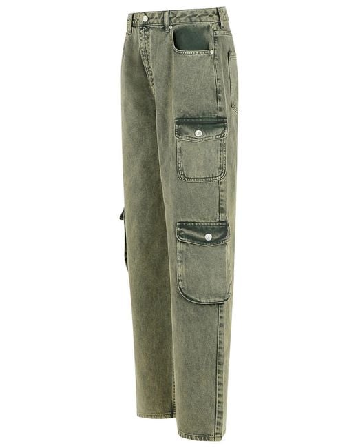 Moschino Green 'Cargo' Denim
