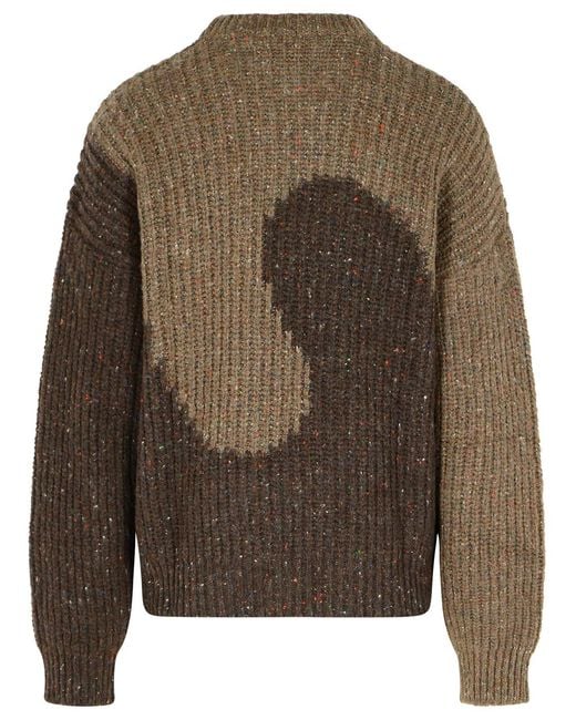ERL Green Wool Blend Sweater