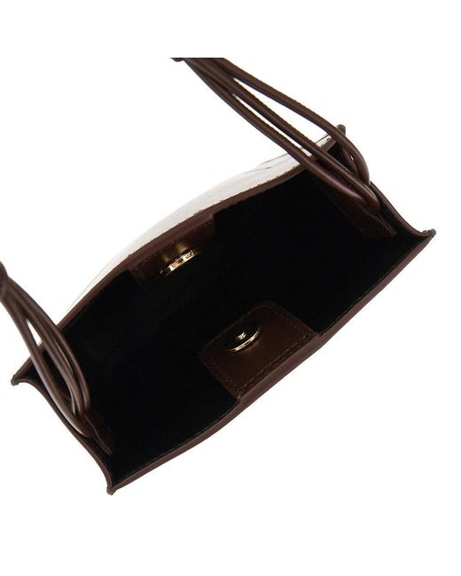 Jil Sander Brown Small Tangle Bag