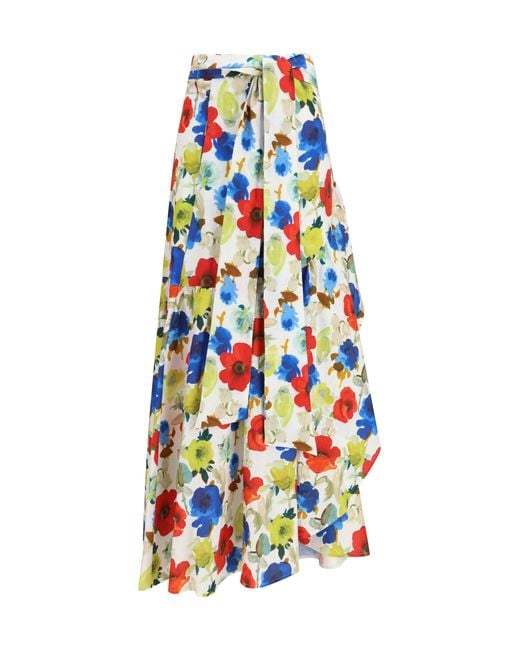 Sara Roka White Skirt Marzia Linen