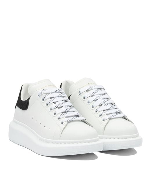 McQueen White Oversize Leather Sneakers