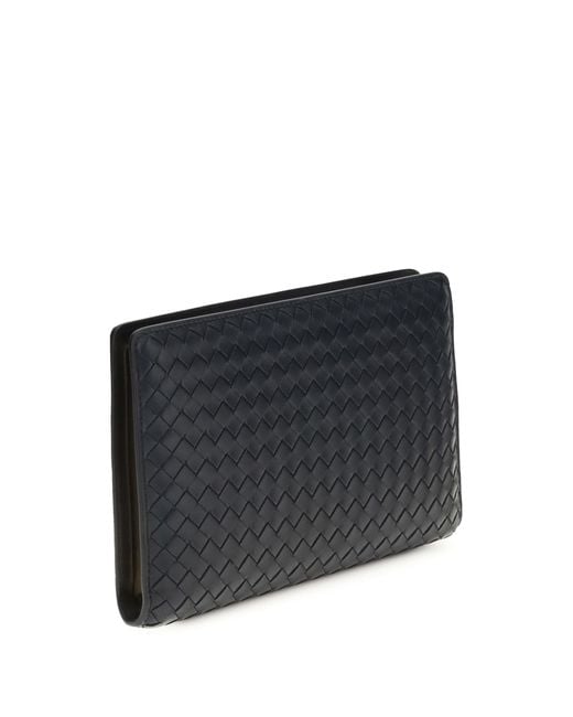 Bottega Veneta Blue Agenda Clutch