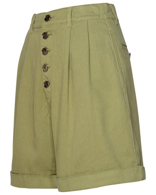 Etro Green Cotton Shorts