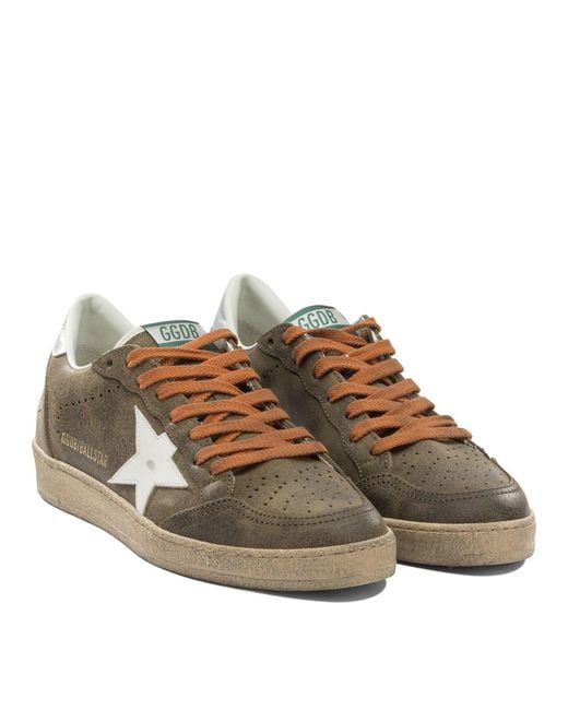 Golden Goose Deluxe Brand Brown "Ball Star" Sneakers