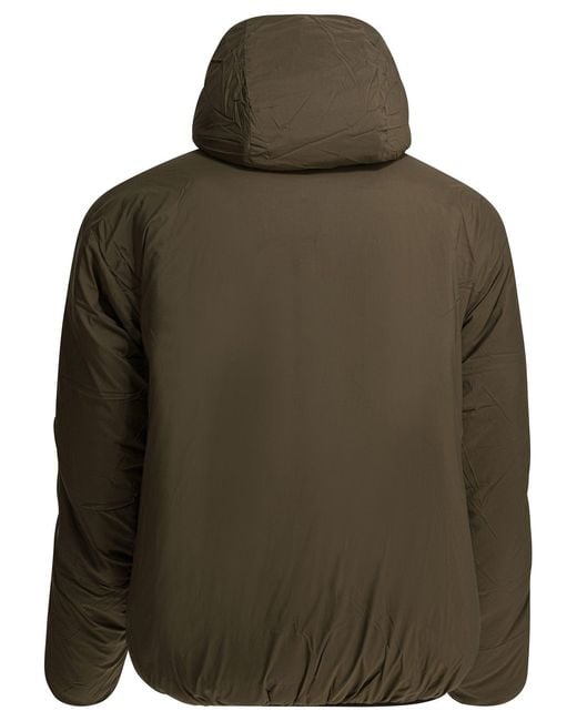DAIWA PIER 39 Black Reversible Nylon Short Down Jacket Jackets And Coats for men