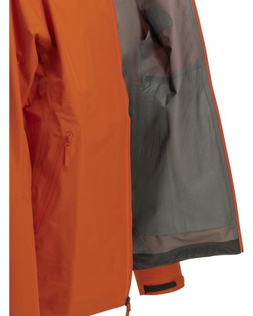 Arc'teryx Orange "Beta Lt" Technical Jacket for men