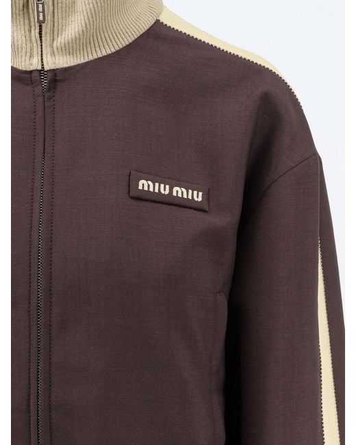 Miu Miu Black Mohair And Virgin Wool Jacket