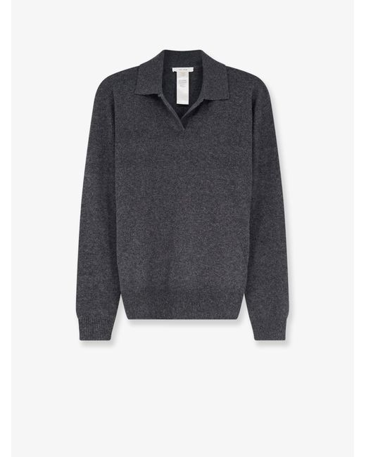 The Row Blue Oashi Cashmere Top Sweater