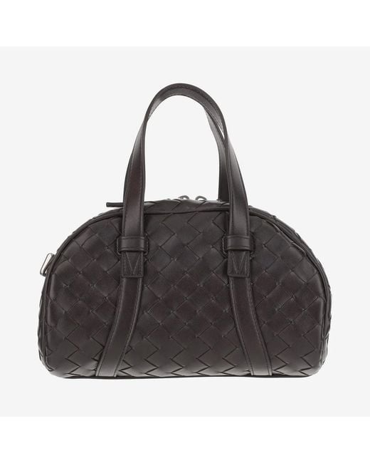 Bottega Veneta Black "Intrecciato" Handbag for men