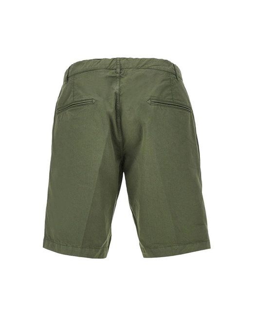 Aspesi Green Cotton Bermuda Shorts for men