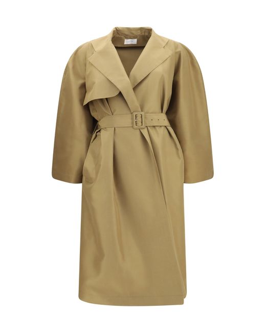 The Row Natural Amapola Coat Sandy Buff
