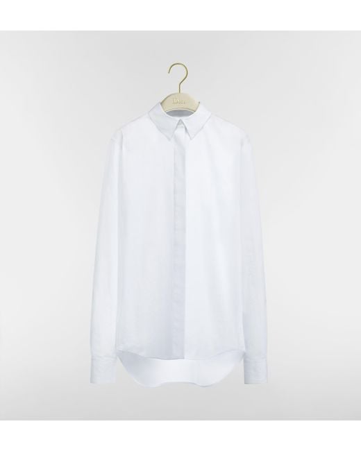 Dior White Cotton Poplin Shirt