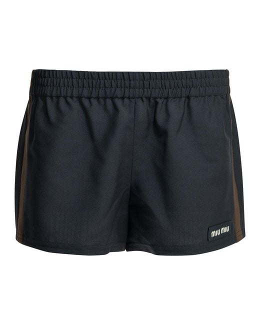 Miu Miu Black Formal Shorts