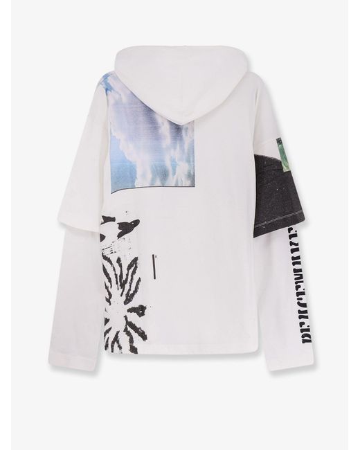 Oamc Peacemaker White Cotton Sweatshirt for men
