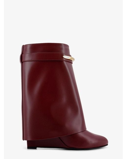 Givenchy Red Boots Pelle