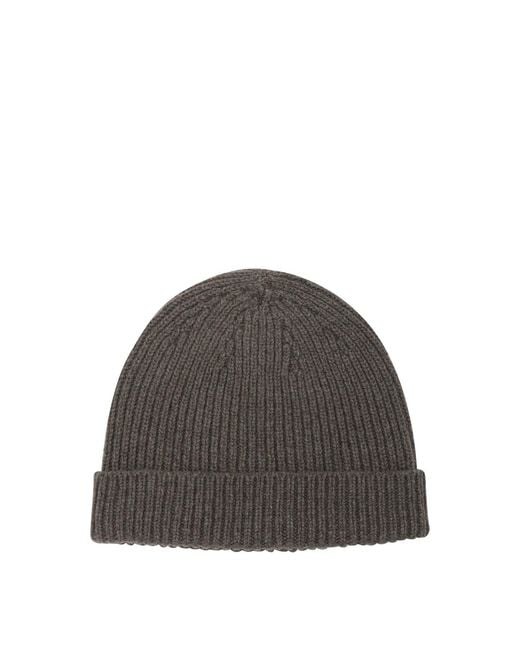 Rick Owens Gray Cashmere Beanie for men