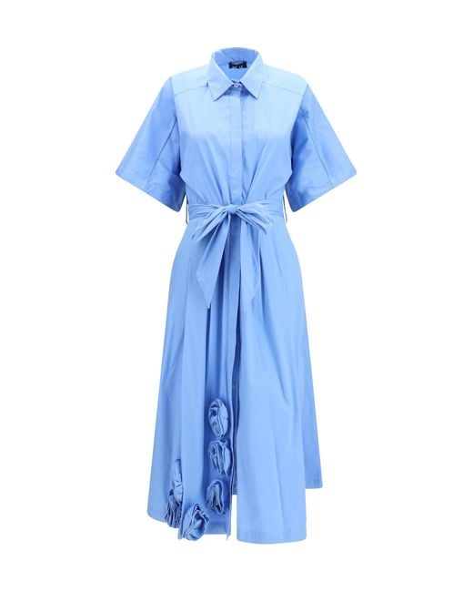 Ella Blue Dress Chemisier