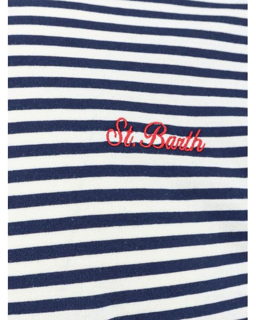 Mc2 Saint Barth Blue T-Shirt Portofino Cotton for men
