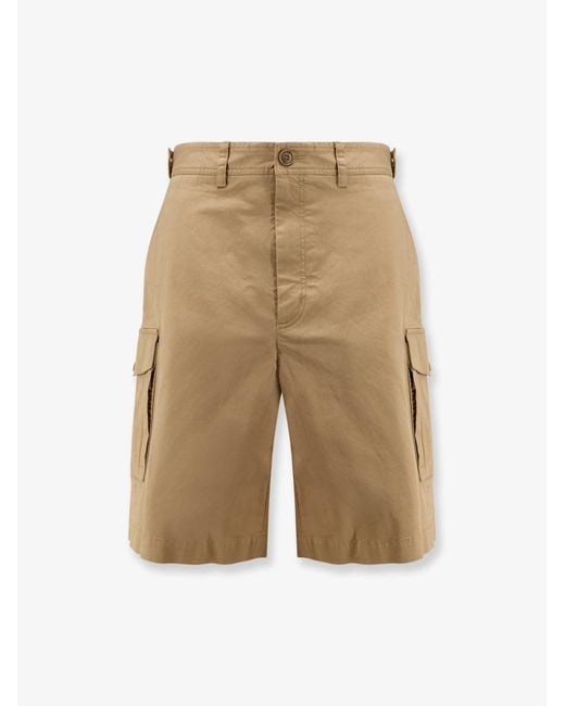 Men's Natural Cargo Cotton Shorts