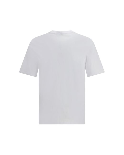 Maison Kitsuné White Fox Head Regular T-Shirt for men
