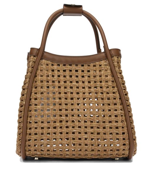 Max Mara Brown Marine Medium Polyamide Handbag
