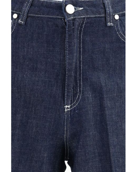 Cruna Blue Wide-Leg Jeans