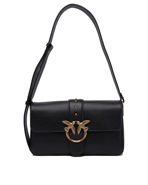 Pinko Black Borsa Morbida A Tracolla "Love Bag"