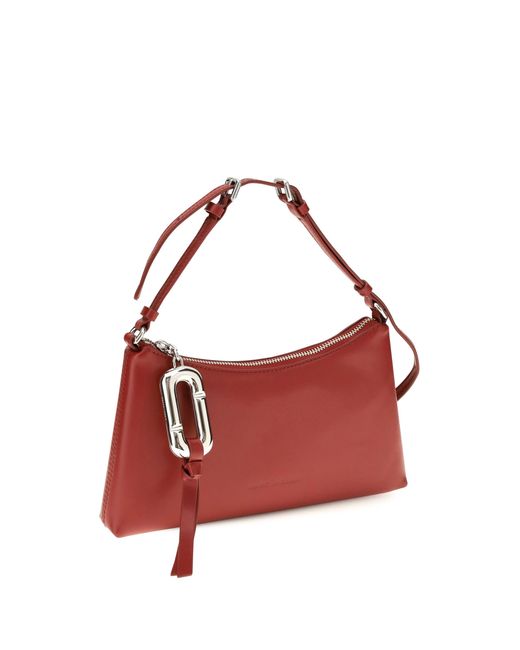 Marc Jacobs Red Mini Scene Leather Shoulder Bag Crimson
