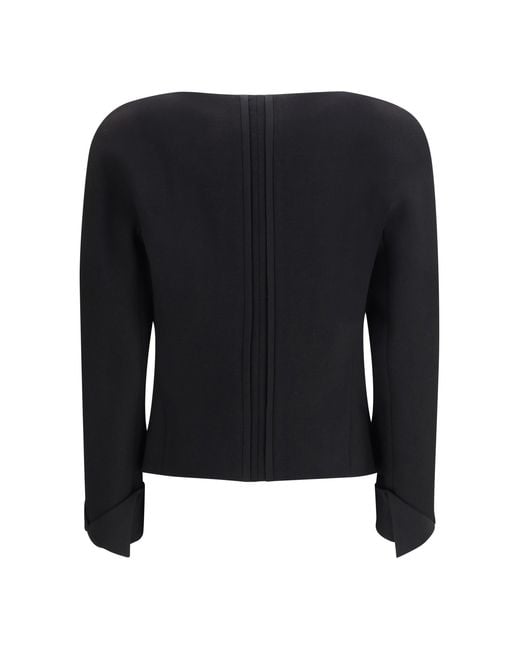 Chloé Black Chloã Collarless Fitted Jacket
