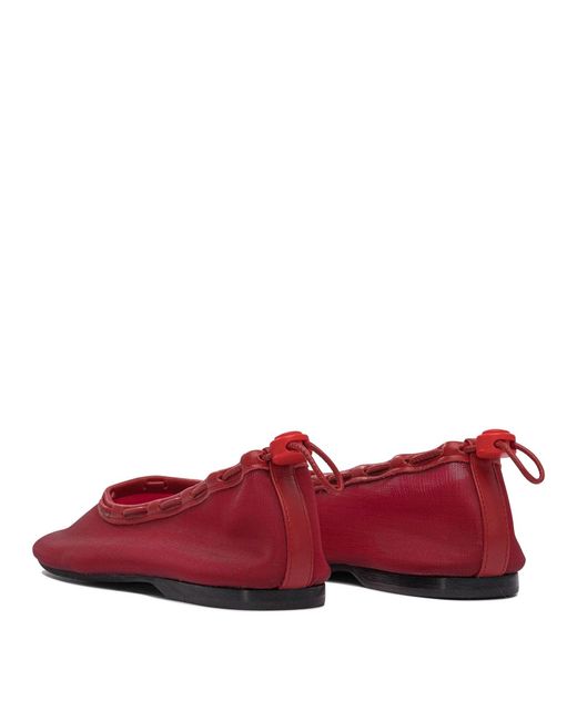Alohas Red Gill Ballerinas