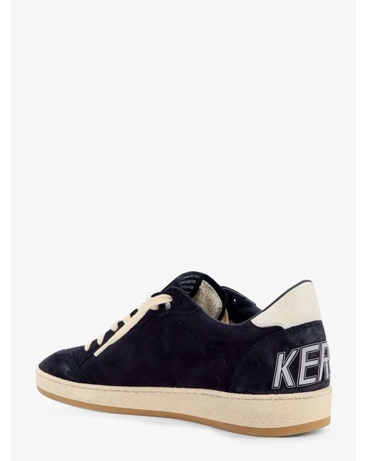 Golden Goose Deluxe Brand White Deluxe Brand Ballstar Suede Sneakers With Iconic Side Logo for men