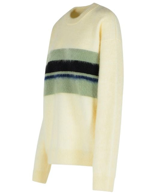 Lanvin Yellow Multi Wool Blend Sweater for men