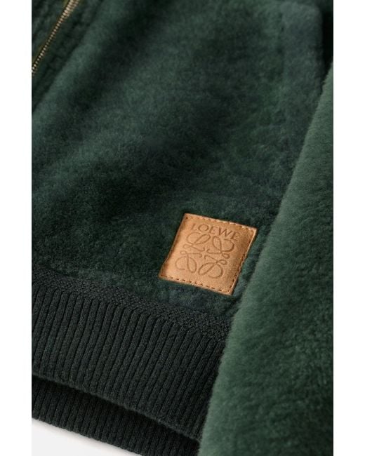 Loewe Green Hoodie Sweatshirt for men