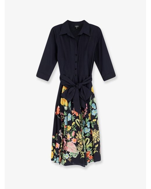 Lavi Blue Chemisier Dress Spritz Cotton