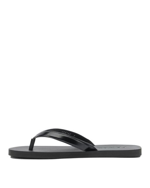Prada White Leather Flip Flops Sandals